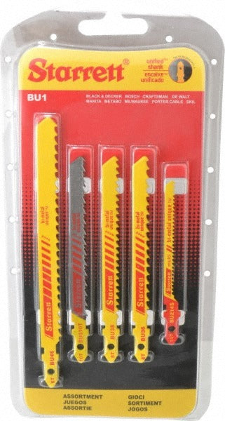 STARRETT Starrett 68748 Bi-metal Jig Saw Blade Set 5 Piece