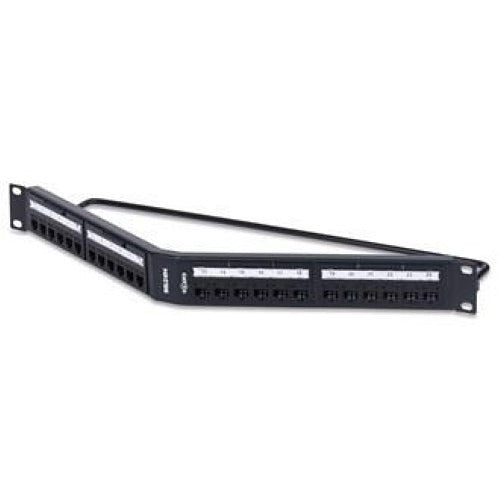 BELDEN Belden Inc. RV6PPA1U24BK CAT6 Angled Patch Panel 24 Port