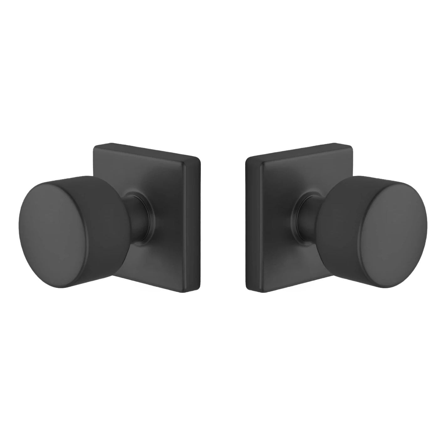 EMTEK Emtek EE3110PGMB Passage Knob Lock Square Rose Matte Black