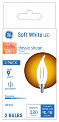 GE G E Lighting 93130409 Led Candelabra Bulb 4W 2700K 2-pack