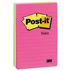 3M 3M MMM6603AN Post-it Lined Notes 4 x 6 3 Pads/Pack 660-3AN