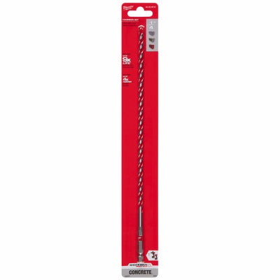 MILWAUKEE Milwaukee 48-20-9012 Carbide Hammer Drill Bit 1/4 X 12 Inches
