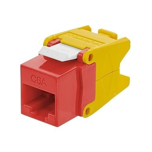 HUBBELL Hubbell Premise Wiring NSJU6AR Cat6a Modular Jack Red