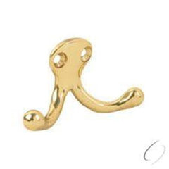 IVES Ives 582B3 Double Wardrobe Hook Bright Brass