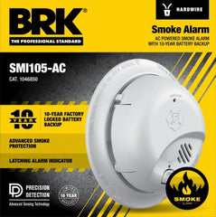 HONEYWELL Ademco Inc. 1046850 Hardwired Smoke Alarm 10-year Backup