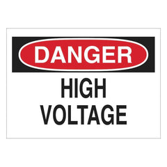 BRADY Brady 71565 Danger High Voltage Sign (7 in H x 10 in W)