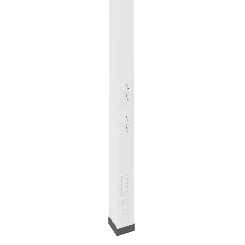 LEGRAND Legrand 30TP-4WH WM 30TP-4WH TPP 2-20A DPLX 10FT. WH