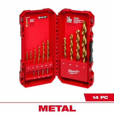 MILWAUKEE Milwaukee 48-89-0011 Titanium Drill Bit Set 14 Piece