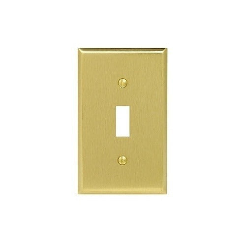 LEVITON Leviton Telcom 81001-PB 1-gang Toggle Faceplate