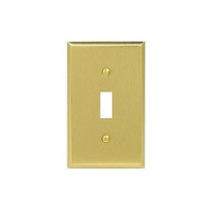 LEVITON Leviton Telcom 81001-PB 1-gang Toggle Faceplate