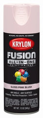 KRYLON Krylon K02717007 Gloss Spray Paint Primer 12 Oz Pink Blush