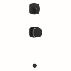 KWIKSET Kwikset 971AYKMDT-514 Arroyo Knob Midtown Rose Matte Black