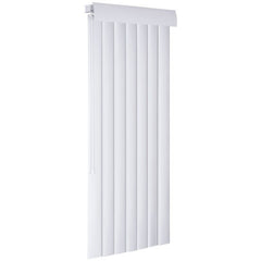 LOTUS & WINDOWARE Lotus & Windoware VS6684SCWH Smooth Curved Vertical Blind 66 x 84 Inch