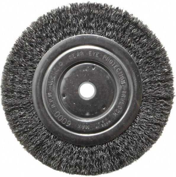 WEILER Weiler 93629 6 Inch Crimped Wire Wheel Brush Carbon Steel