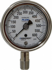 ASHCROFT Ashcroft 94333XLL Pressure Gauge 0-600 Psi 2.5 in Dial