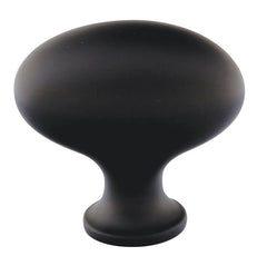 EMTEK Emtek 86016US19 Egg Cabinet Knob Flat Black