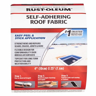 RUST-OLEUM Rust-oleum 345651 Self-adhering Fabric Roof Tape 4x25