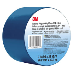 3M 3M 7000124864 General Purpose Vinyl Tape 764 3 in x 36 yd 5.0 mil 12 roll case
