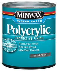 MINWAX Minwax 63333 Clear Satin Polycrylic Finish 1 Quart