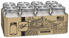 BALL Rubbermaid Inc/jarden 1440061501 Mason Jar 12 Pack Pint