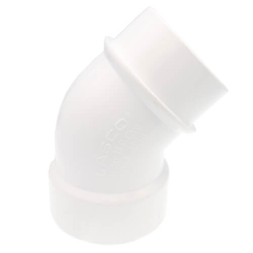 LASCO Lasco D323030 3 x 3 Hub x Spigot PVC-DWV 45D Street Bend