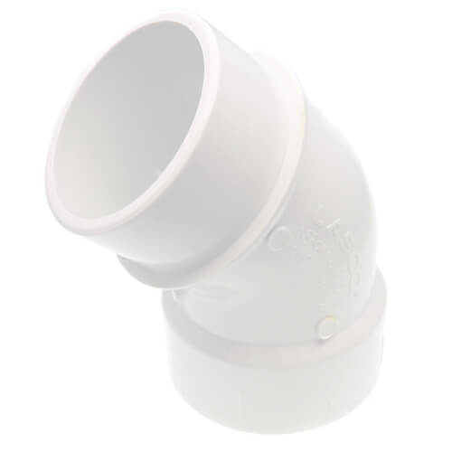 LASCO Lasco D323030 3 x 3 Hub x Spigot PVC-DWV 45D Street Bend