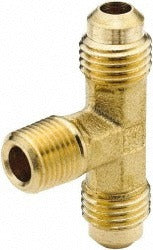 PARKER Parker 145F-2-2 Brass Male Branch Tee 1/8 in Od 45 Degree Flare