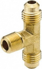 PARKER Parker 145F-2-2 Brass Male Branch Tee 1/8 in Od 45 Degree Flare