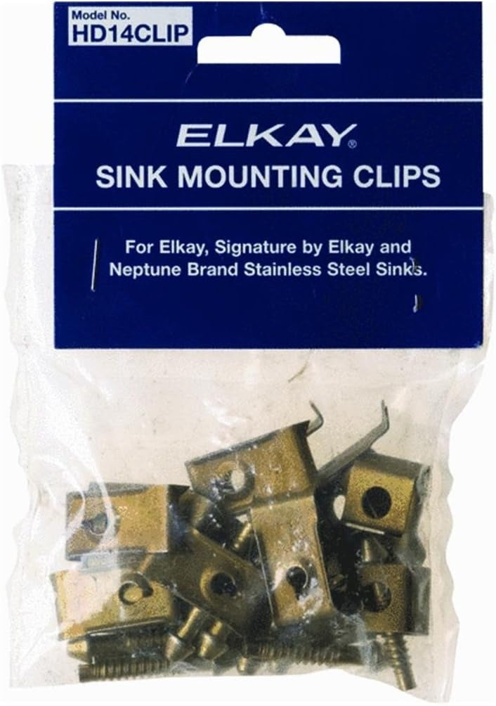 ELKAY Elkay HD14CLIP Sink Mounting Clips (14 Pc)
