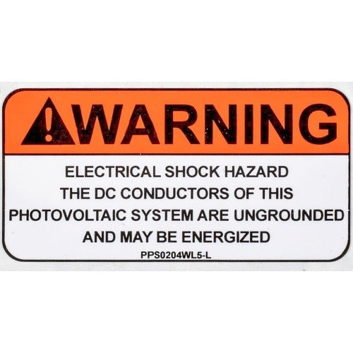PANDUIT Panduit PPS0204WL5-L Solar Label 2x4 in