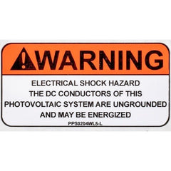 PANDUIT Panduit PPS0204WL5-L Solar Label 2x4 in