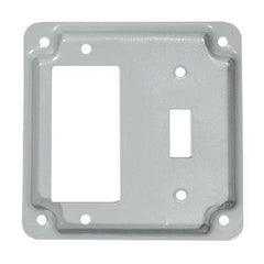 MULBERRY METAL PRODUCTS Mulberry Metal Products 11436 4 in. Steel Single Toggle Single GFCI Receptacle Cover (4 in.)