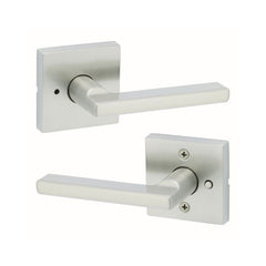 KWIKSET Kwikset 730HFLSQT-15 Halifax Privacy Door Lock Satin Nickel