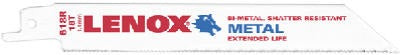 LENOX American Saw Mfg Co 20567S618R Bimetal Recip Blade 6in 18T