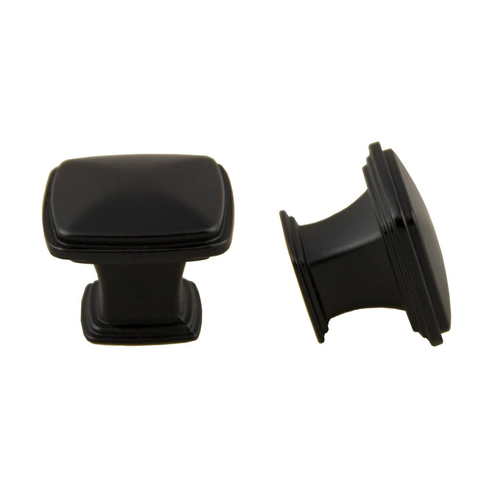 PRIDE INDUSTRIAL Pride Industrial K81091BK Square Cabinet Knob Matte Black