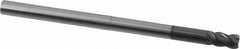 SECO TOOLS Seco 17002062 Corner Radius End Mill 1/4 in 4 Flute