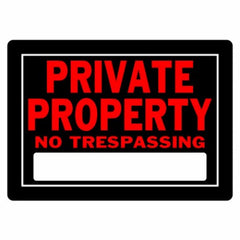 HILLMAN Hillman Fasteners 840147 No Trespassing Sign 10x14 in 6 Pack