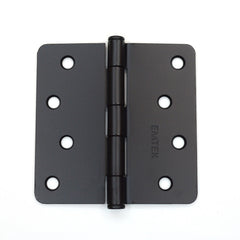 EMTEK Emtek 91024US19 Steel Hinge Pair 4x4 Flat Black