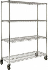RUBBERMAID Rubbermaid FG9G8000CHRM Wire Shelving 800 Lb 4 Shelves