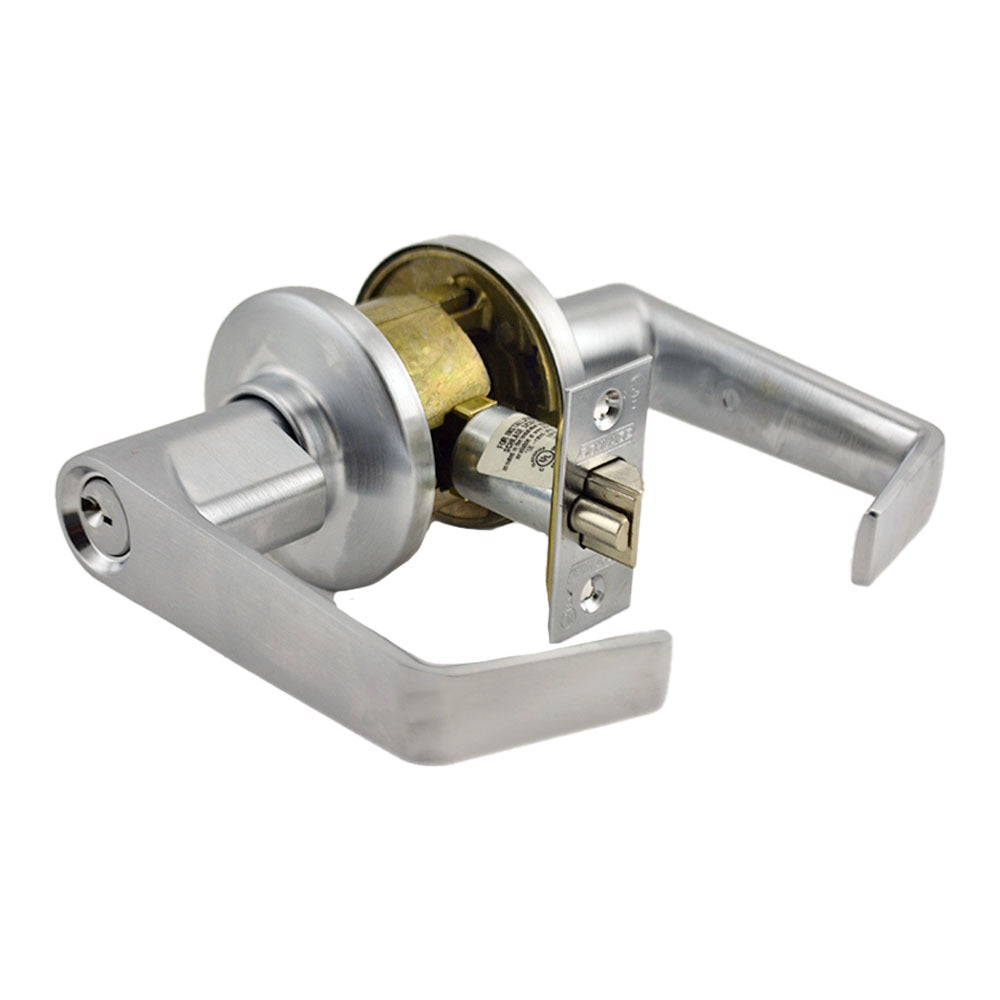 SCHLAGE Schlage Commercial S80PSAT626 Storeroom Lock Saturn Satin Chrome