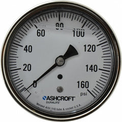 ASHCROFT Ashcroft 83198 Pressure Gauge 0-160 Psi 3.5in Dial Npt