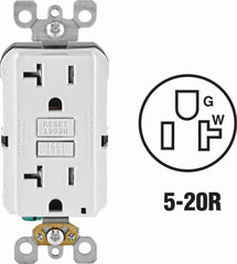 LEVITON Leviton R12-GFTR2-0KW 20A Tamper Resistant Gfci Outlet