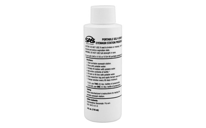 SAS SAFETY Sas Safety 1181926 Preservative Eyewash 4 Oz