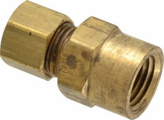 PARKER Parker 66C-5-4 Compression Tube Connector 1/4-18 Brass