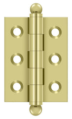 DELTANA Deltana CH2015U3 Hinge Ball Tips Bright Brass 2x1.5in