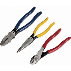 KLEIN TOOLS Klein Tools 94034 3 Piece Plier Set Diagonal Lineman