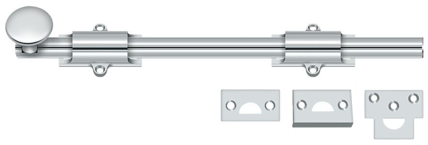 DELTANA Deltana 12SB26 Surface Bolt Heavy Duty Bright Chrome