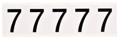 BRADY Brady 9714-7 Number Label 2.25 H x 1.81 W (Card of 5)