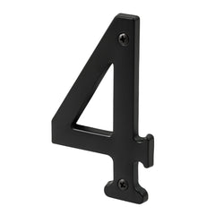 PAMEX Pamex DD074S4BL House Number 4 4 Inches Matte Black