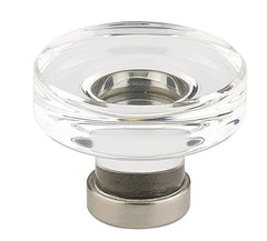 EMTEK Emtek 86569US15 Grayson Glass Cabinet Knob Satin Nickel
